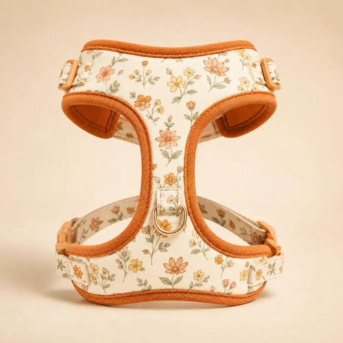 Peitoral Floral Caramelo